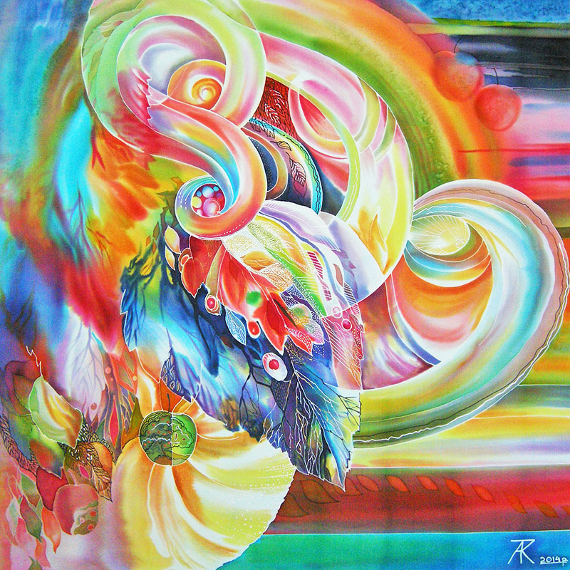 «Осінь». 2014. Шовк, батик